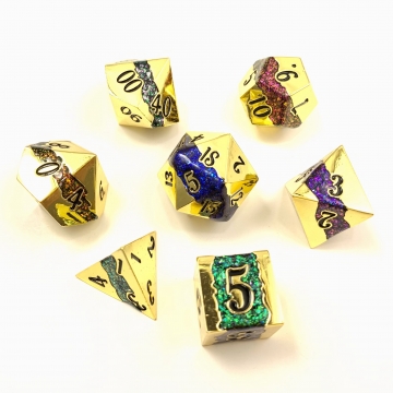 16mm Infinity Dwarven Metal® Gold w/7 colors 7 pc set